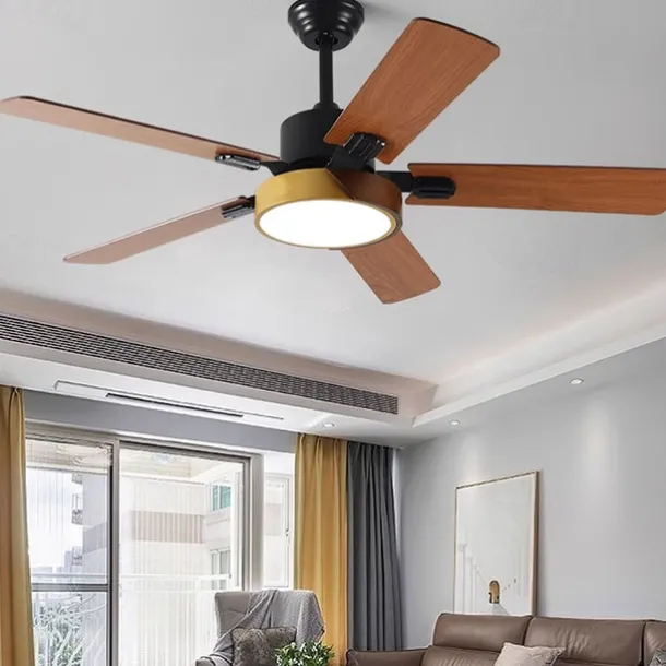 LED Ceiling Fans Light Ceiling Hanging for Kitchen Dining Room 1-Light 105/120/130 cm Acrylic 3-Color-Light Modern Nordic Style Bedroom Cafes 110-240V