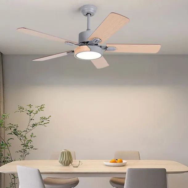 LED Ceiling Fans Light Ceiling Hanging for Kitchen Dining Room 1-Light 105/120/130 cm Acrylic 3-Color-Light Modern Nordic Style Bedroom Cafes 110-240V