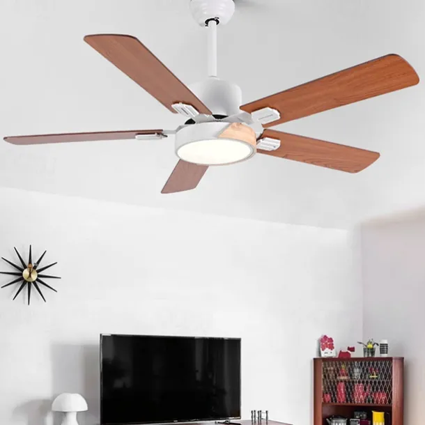 LED Ceiling Fans Light Ceiling Hanging for Kitchen Dining Room 1-Light 105/120/130 cm Acrylic 3-Color-Light Modern Nordic Style Bedroom Cafes 110-240V