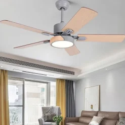 LED Ceiling Fans Light Ceiling Hanging for Kitchen Dining Room 1-Light 105/120/130 cm Acrylic 3-Color-Light Modern Nordic Style Bedroom Cafes 110-240V