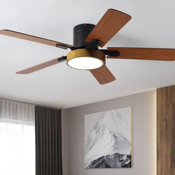 LED Ceiling Fans Light Ceiling Hanging for Kitchen Dining Room 1-Light 105/120/130 cm Acrylic 3-Color-Light Modern Nordic Style Bedroom Cafes 110-240V