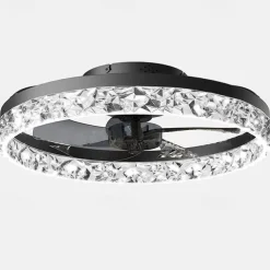 LED Ceiling Fans with lights Crystal Chandeliers Dimmable with Remote Contral 20