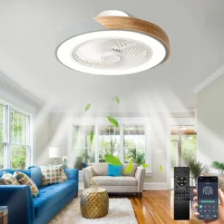 LED Ceiling Fans with lights Dimmable with Remote Contral 20