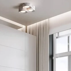 LED Ceiling Lamp 3-Color Light Source 1/2/3-Light Cylindrical Ceiling Downlight Surface Mounted Ceiling Lights for Bedroom Living Room Office Kitchen Lounge Dining Room 110-240V