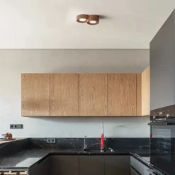 LED Ceiling Lamp 3-Color Light Source 1/2/3-Light Cylindrical Ceiling Downlight Surface Mounted Ceiling Lights for Bedroom Living Room Office Kitchen Lounge Dining Room 110-240V