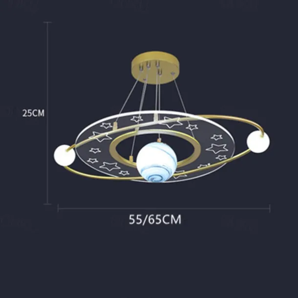 LED Ceiling Light 55/65 cm Circle Design Single Design Chandelier Acrylic Artistic Style Modern Style Stylish Painted Finishes LED Modern 220-240V