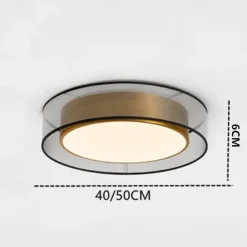 LED Ceiling Light 40/50 cm Circle Design Flush Mount Lights Metal Artistic Style Modern Style Stylish Painted Finishes LED Modern 220-240V