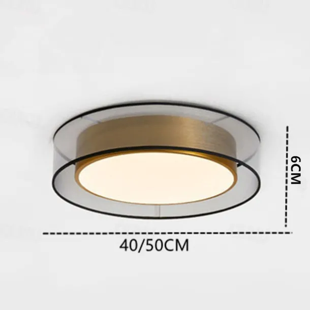 LED Ceiling Light 40/50 cm Circle Design Flush Mount Lights Metal Artistic Style Modern Style Stylish Painted Finishes LED Modern 220-240V