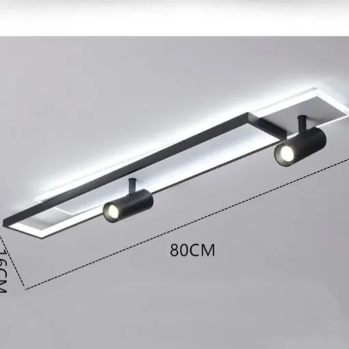 LED Ceiling Light 80/100 cm Dimmable Geometric Shapes Flush Mount Lights Aluminum Modern Style Stylish Geometrical Painted Finishes LED Modern 220-240V
