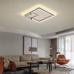 LED Ceiling Light 45 cm Dimmable Square Design Flush Mount Lights Acrylic Artistic Style Formal Style Modern Style Black Artistic Nordic Style 220-240V