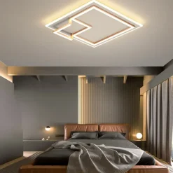 LED Ceiling Light 45 cm Dimmable Square Design Flush Mount Lights Acrylic Artistic Style Formal Style Modern Style Black Artistic Nordic Style 220-240V
