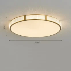 LED Ceiling Light 30/40/50 cm Geometric Shapes Flush Mount Lights Copper Metal Geometrical Brass LED Modern Simple Nordic Style 220-240V