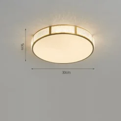 LED Ceiling Light 30/40/50 cm Geometric Shapes Flush Mount Lights Copper Metal Geometrical Brass LED Modern Simple Nordic Style 220-240V