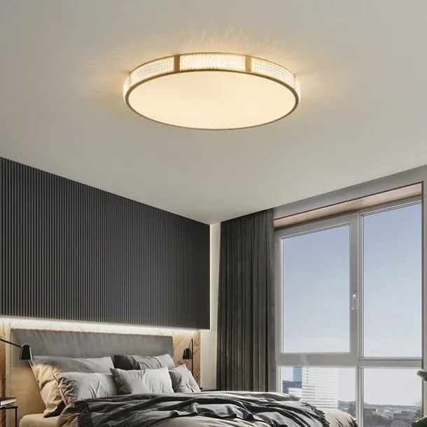 LED Ceiling Light 30/40/50 cm Geometric Shapes Flush Mount Lights Copper Metal Geometrical Brass LED Modern Simple Nordic Style 220-240V