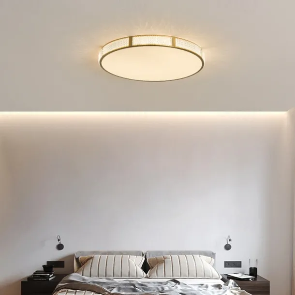 LED Ceiling Light 30/40/50 cm Geometric Shapes Flush Mount Lights Copper Metal Geometrical Brass LED Modern Simple Nordic Style 220-240V