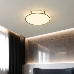LED Ceiling Light 30/40/50 cm Geometric Shapes Flush Mount Lights Copper Metal Geometrical Brass LED Modern Simple Nordic Style 220-240V