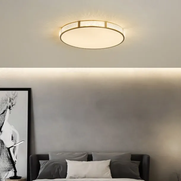 LED Ceiling Light 30/40/50 cm Geometric Shapes Flush Mount Lights Copper Metal Geometrical Brass LED Modern Simple Nordic Style 220-240V