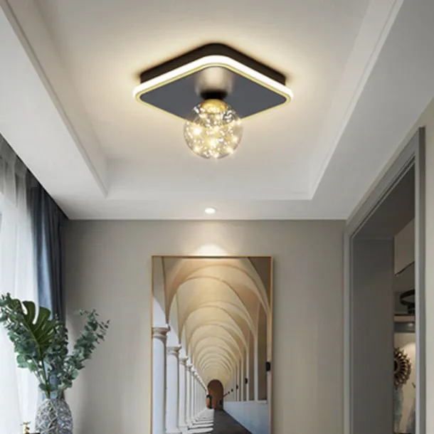 LED Ceiling Light 25 cm Globe Design Geometric Shapes Flush Mount Lights Metal Artistic Style Stylish Globe Painted Finishes LED Modern 220-240V