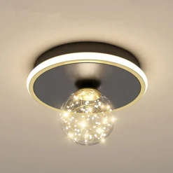 LED Ceiling Light 25 cm Globe Design Geometric Shapes Flush Mount Lights Metal Artistic Style Stylish Globe Painted Finishes LED Modern 220-240V