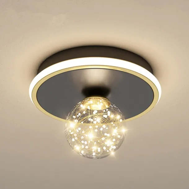 LED Ceiling Light 25 cm Globe Design Geometric Shapes Flush Mount Lights Metal Artistic Style Stylish Globe Painted Finishes LED Modern 220-240V