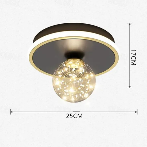 LED Ceiling Light 25 cm Globe Design Geometric Shapes Flush Mount Lights Metal Artistic Style Stylish Globe Painted Finishes LED Modern 220-240V