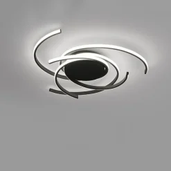 LED Ceiling Light 56 cm Rose Gold Green Khaki Champaign Gold Desert Rose Gold Flush Mount Lights Aluminum Silica Gel Geometric 72W Dimmable with Remote Control for Kitchen Bedroom Home Lighting