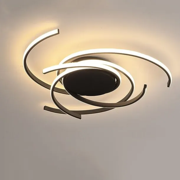 LED Ceiling Light 56 cm Rose Gold Green Khaki Champaign Gold Desert Rose Gold Flush Mount Lights Aluminum Silica Gel Geometric 72W Dimmable with Remote Control for Kitchen Bedroom Home Lighting