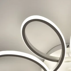 LED Ceiling Light 8 Heads 6 Heads Modern Flower Design Metal Silica Gel Linear Painted Finishes 65cm 110-120V 220-240V