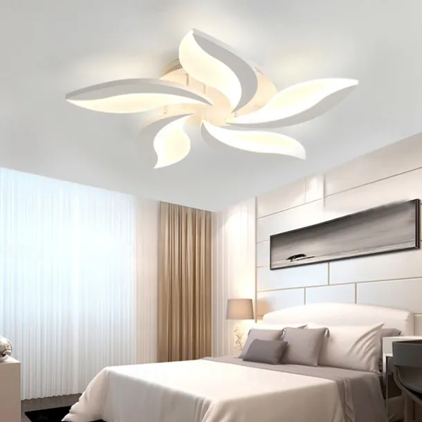LED Ceiling Light Bedroom Light APP Control with Stepless Dimming Acrylic Ceiling Panel Lamp Unique Minimalist Livingroom AC220V AC110V Flower Design