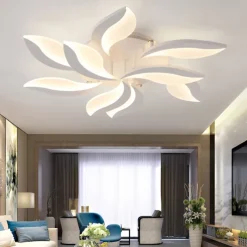 LED Ceiling Light Bedroom Light APP Control with Stepless Dimming Acrylic Ceiling Panel Lamp Unique Minimalist Livingroom AC220V AC110V Flower Design