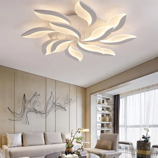 LED Ceiling Light Bedroom Light APP Control with Stepless Dimming Acrylic Ceiling Panel Lamp Unique Minimalist Livingroom AC220V AC110V Flower Design