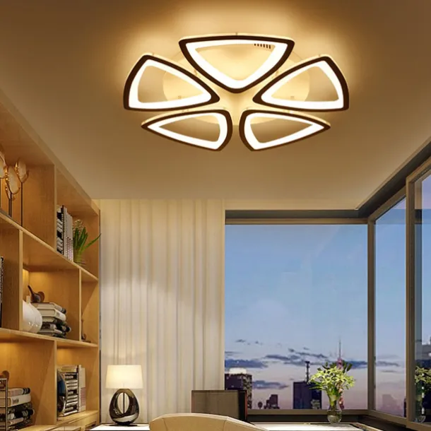 LED Ceiling Light Bedroom Light APP Control with Stepless Dimming or OFF/ ON Control Three Color Acrylic Ceiling Panel Lamp Unique Minimalist Livingroom AC110V AC220V