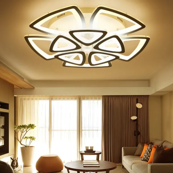 LED Ceiling Light Bedroom Light APP Control with Stepless Dimming or OFF/ ON Control Three Color Acrylic Ceiling Panel Lamp Unique Minimalist Livingroom AC110V AC220V