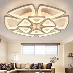 LED Ceiling Light Bedroom Light APP Control with Stepless Dimming or OFF/ ON Control Three Color Acrylic Ceiling Panel Lamp Unique Minimalist Livingroom AC110V AC220V