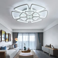 LED Ceiling Light Bedroom Light APP Control with Stepless Dimming or OFF/ ON Control Three Color Acrylic Ceiling Panel Lamp Unique Minimalist Livingroom AC110V AC220V