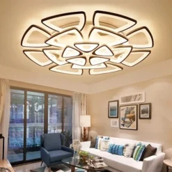 LED Ceiling Light Bedroom Light APP Control with Stepless Dimming or OFF/ ON Control Three Color Acrylic Ceiling Panel Lamp Unique Minimalist Livingroom AC110V AC220V