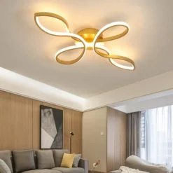 LED Ceiling Light Black Gold 68 cm Flush Mount Lights Aluminum Artistic Style Modern Style Stylish 110-120V 220-240V