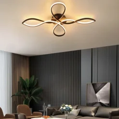 LED Ceiling Light Black Gold 68 cm Flush Mount Lights Aluminum Artistic Style Modern Style Stylish 110-120V 220-240V