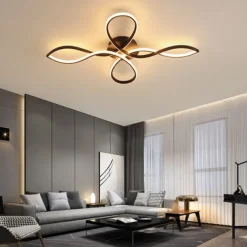 LED Ceiling Light Black Gold 68 cm Flush Mount Lights Aluminum Artistic Style Modern Style Stylish 110-120V 220-240V