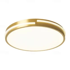 LED Ceiling Light Circle Round Design 50 cm Flush Mount Lights Copper for Living Room 110-240V