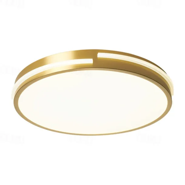 LED Ceiling Light Circle Round Design 50 cm Flush Mount Lights Copper for Living Room 110-240V