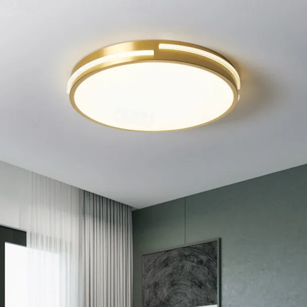 LED Ceiling Light Circle Round Design 50 cm Flush Mount Lights Copper for Living Room 110-240V