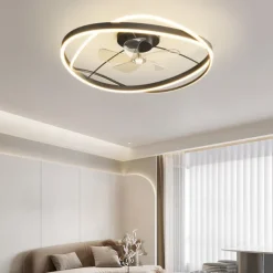 Led Ceiling Light Fan Light Simple Nordic Smart Style Acrylic Metal Bedroom Study Living Room Warm Light 1-Light 60Cm 110-120V 220-240V