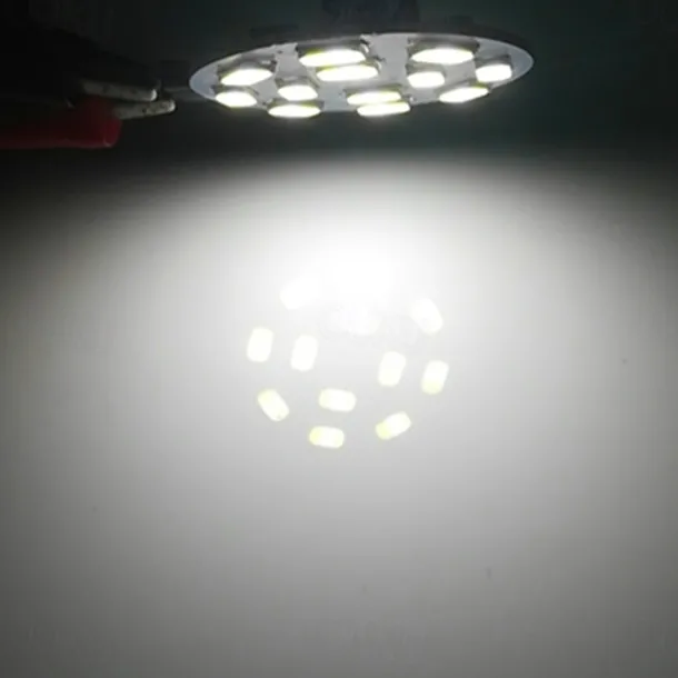 LED Ceiling Light G4 5730SMD Side Pin Be-pin 3W LED AC/DC 12V 24V DC 15 Leds Warm White Red Green Blue Spotlight LED Corn Bulb Light 10 PCS