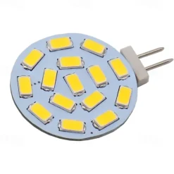 LED Ceiling Light G4 5730SMD Side Pin Be-pin 3W LED AC/DC 12V 24V DC 15 Leds Warm White Red Green Blue Spotlight LED Corn Bulb Light 10 PCS