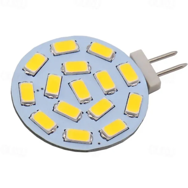 LED Ceiling Light G4 5730SMD Side Pin Be-pin 3W LED AC/DC 12V 24V DC 15 Leds Warm White Red Green Blue Spotlight LED Corn Bulb Light 10 PCS