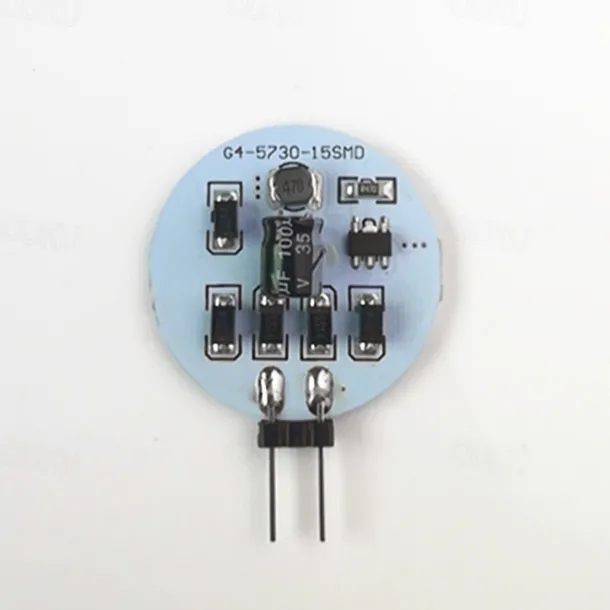 LED Ceiling Light G4 5730SMD Side Pin Be-pin 3W LED AC/DC 12V 24V DC 15 Leds Warm White Red Green Blue Spotlight LED Corn Bulb Light 10 PCS