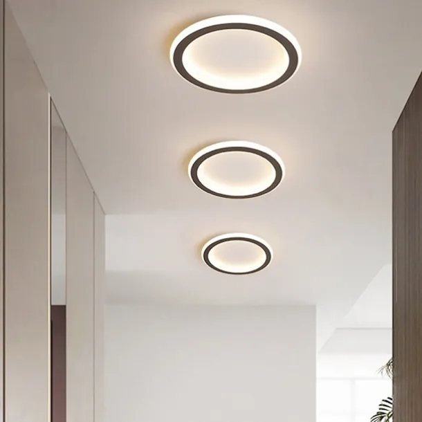 LED Ceiling Light 1-Light 20cm Ring Design Flush Mount Lights Silica gel Aluminum Ceilling Light for Corridor Porch Bar Creative Loft Balcony Lamps Warm White/White 110-240V
