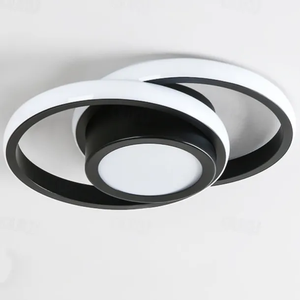 LED Ceiling Light 1-Light 32cm Geometric Shapes Flush Mount Lights Silica gel Aluminum Ceilling Light for Corridor Porch Bar Creative Loft Balcony Lamps Warm White/White 110-240V