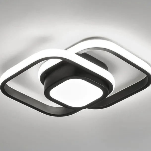 LED Ceiling Light 1-Light 32cm Geometric Shapes Flush Mount Lights Silica gel Aluminum Ceilling Light for Corridor Porch Bar Creative Loft Balcony Lamps Warm White/White 110-240V